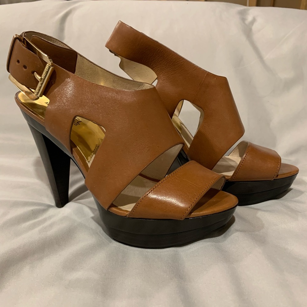 Michael Kors 7.5 stacked heel.